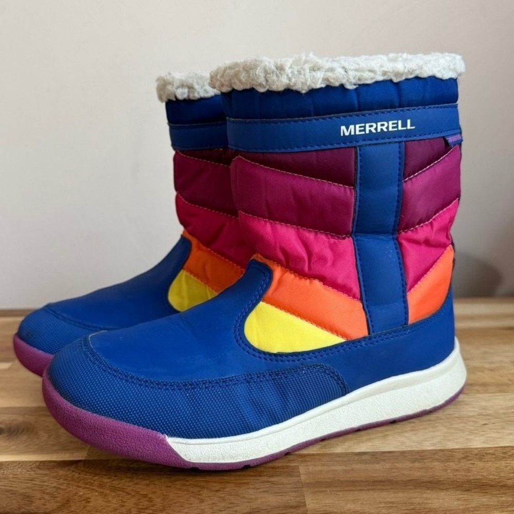 Merrell Alpine Puffer Waterproof Insulated Snow Boots Youth Size 1